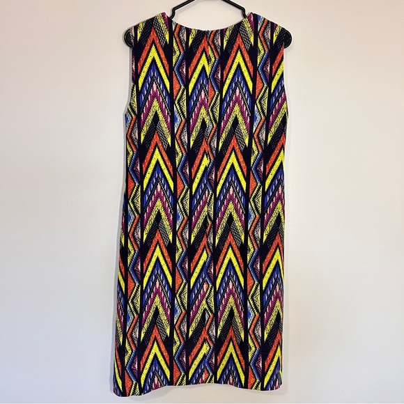 M Missoni multicolour zig-zag sleeveless silk shift dress - Picture 5 of 11